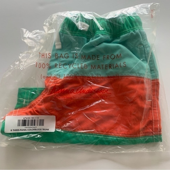 Hanna Andersson Boy Swim Trunks 5T 110 Cm 6 years 8 years - Picture 8 of 8